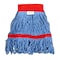 Alpine Industries 5in Head and Tail Bands Blue Loop End 16oz Cotton Mop Head, Red ALP302-01-5R - alternate 1